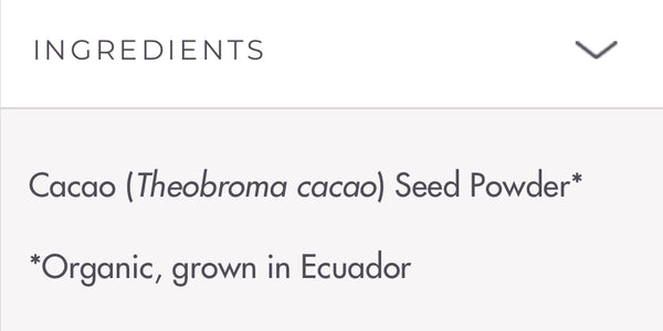 Heirloom Cacao /Raw Organic